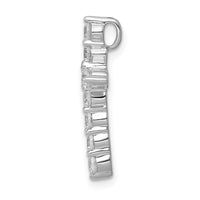 Load image into Gallery viewer, 14k White Gold 3/4ct. Diamond Cross Chain Slide

