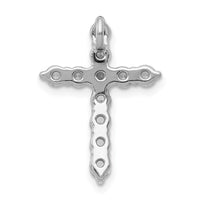Load image into Gallery viewer, 14k White Gold 3/4ct. Diamond Cross Chain Slide
