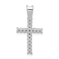 Load image into Gallery viewer, 14k White Gold 1/4ct. Diamond Latin Cross Pendant
