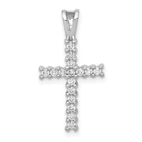 Load image into Gallery viewer, 14k White Gold 1/4ct. Diamond Latin Cross Pendant
