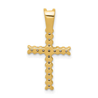 Load image into Gallery viewer, 14k and Rhodium Diamond Latin Cross Pendant
