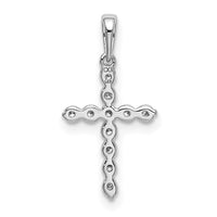 Load image into Gallery viewer, 14k White Gold 1/10ct. Diamond Cross Pendant
