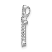 Load image into Gallery viewer, 14k White Gold 1/5ct. Diamond Cross Chain Slide
