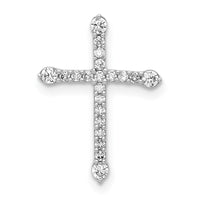 Load image into Gallery viewer, 14k White Gold 1/5ct. Diamond Cross Chain Slide
