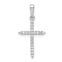 Load image into Gallery viewer, 14k White Gold 1/6ct. Diamond Cross Pendant
