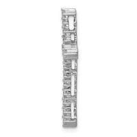 Load image into Gallery viewer, 14k White Gold 3/8ct. Diamond Cross Chain Slide
