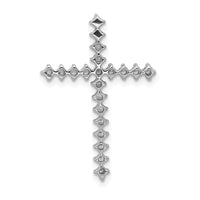 Load image into Gallery viewer, 14k White Gold 3/8ct. Diamond Cross Chain Slide
