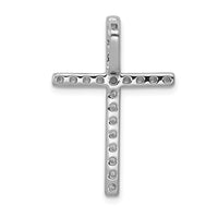 Load image into Gallery viewer, 14k White Gold Diamond Cross Pendant
