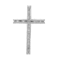 Load image into Gallery viewer, 14k White Gold Diamond Latin Cross Pendant
