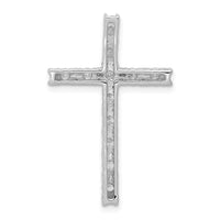 Load image into Gallery viewer, 14k White Gold 3/4ct. Diamond Latin Cross Chain Slide
