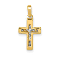 Load image into Gallery viewer, 14k 1/6ct. Diamond Latin Cross Pendant
