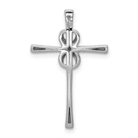 Load image into Gallery viewer, 14k White Gold .03ct. Diamond Infinity Cross Chain Slide
