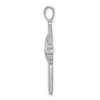 Load image into Gallery viewer, 14k White Gold AA Diamond Cross Pendant
