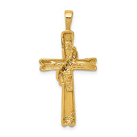 Load image into Gallery viewer, 14k AA Diamond Cross Pendant
