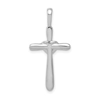 Load image into Gallery viewer, 14k White Gold 1/10ct. Diamond Cross w/Heart Pendant
