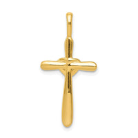 Load image into Gallery viewer, 14k Diamond Cross w/Heart Pendant
