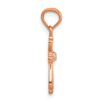 Load image into Gallery viewer, 14K Rose Gold Diamond Accented Cross Pendant
