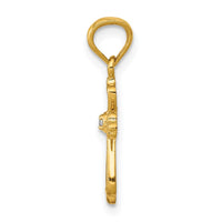 Load image into Gallery viewer, 14k Diamond Accented Cross Pendant
