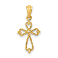 Load image into Gallery viewer, 14k Diamond Accented Cross Pendant
