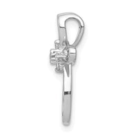 Load image into Gallery viewer, 14k White Gold 1/20ct. Diamond Cross Chain Slide
