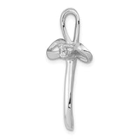 Load image into Gallery viewer, 14k White Gold 1/6ct. Diamond Cross Chain Slide
