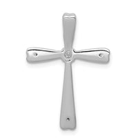Load image into Gallery viewer, 14k White Gold 1/10ct. Diamond Cross Chain Slide
