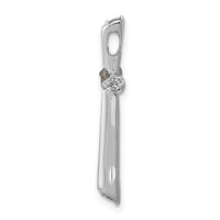 Load image into Gallery viewer, 14k White Gold 1/5ct. Diamond Cross Chain Slide
