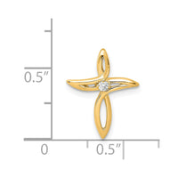 Load image into Gallery viewer, 14k AA Diamond Cross Pendant
