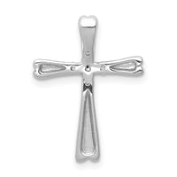Load image into Gallery viewer, 14k White Gold 1/6ct. 5-Stone Diamond Cross Chain Slide
