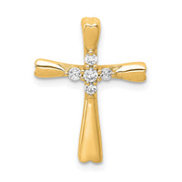 Load image into Gallery viewer, 14k Diamond Cross Slide Pendant
