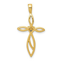 Load image into Gallery viewer, 14k AA Diamond Cross Pendant

