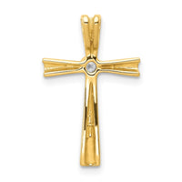 Load image into Gallery viewer, 14k AA Diamond Cross Pendant
