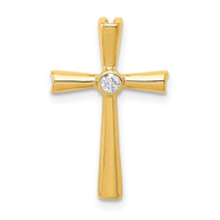 Load image into Gallery viewer, 14k AA Diamond Cross Pendant
