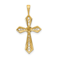 Load image into Gallery viewer, 14k AA Diamond Passion Cross Pendant
