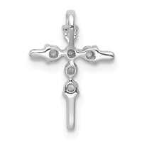 Load image into Gallery viewer, 14k White Gold 1/6ct. Diamond Cross Chain Slide
