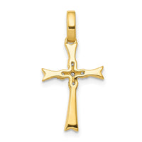 Load image into Gallery viewer, 14k 1/15ct. Diamond Cross Pendant
