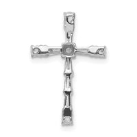 Load image into Gallery viewer, 14k White Gold 1/3ct. Diamond Cross Chain Slide
