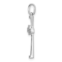 Load image into Gallery viewer, 14k White Gold 1/6ct. Diamond Cross Pendant
