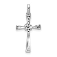 Load image into Gallery viewer, 14k White Gold 1/6ct. Diamond Cross Pendant
