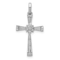 Load image into Gallery viewer, 14k White Gold 1/6ct. Diamond Cross Pendant
