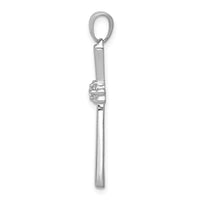 Load image into Gallery viewer, 14k White Gold 1/20ct. Diamond Cross Pendant
