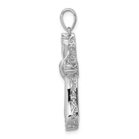 Load image into Gallery viewer, 14k White Gold 1/6ct. Diamond Cross Pendant
