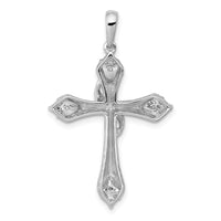 Load image into Gallery viewer, 14k White Gold 1/6ct. Diamond Cross Pendant

