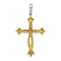 Load image into Gallery viewer, 14k Two-Tone 1/20ct. Diamond Cross Pendant
