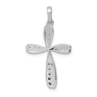 Load image into Gallery viewer, 14k White Gold 1/15ct. Diamond Cross Pendant
