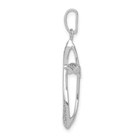 Load image into Gallery viewer, 14k White Gold 1/10ct. Diamond Cross Pendant
