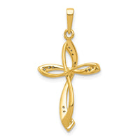 Load image into Gallery viewer, 14k 1/10ct. Diamond Cross Pendant
