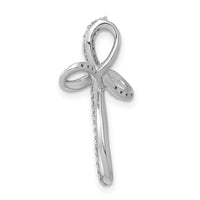Load image into Gallery viewer, 14k White Gold 1/6ct. Diamond Cross Chain Slide
