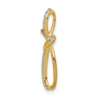 Load image into Gallery viewer, 14k 1/6ct. Diamond Cross Chain Slide

