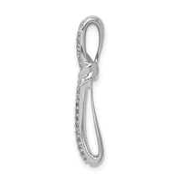 Load image into Gallery viewer, 14k White Gold 1/4ct. Diamond Cross Chain Slide
